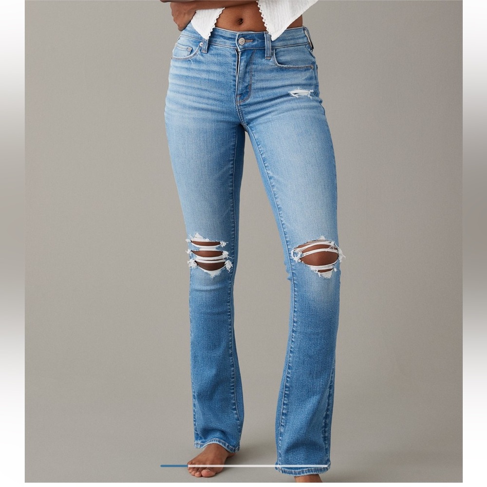New AE Stretch High-Waisted Skinny Kick Jean